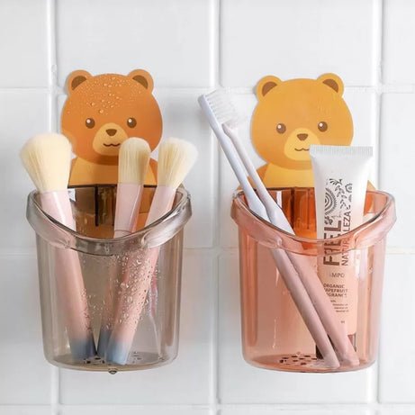 Teddy Bear Tooth Brush Holder For Bathroom - Oshi.pk - Buy & Sell Online