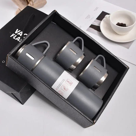 TheMarkhor 3Pcs/Set Double-layer 304 Stainless Steel Insulated Cup Set,Portable Water Bottle With Three Lids - Oshi.pk - Buy & Sell Online