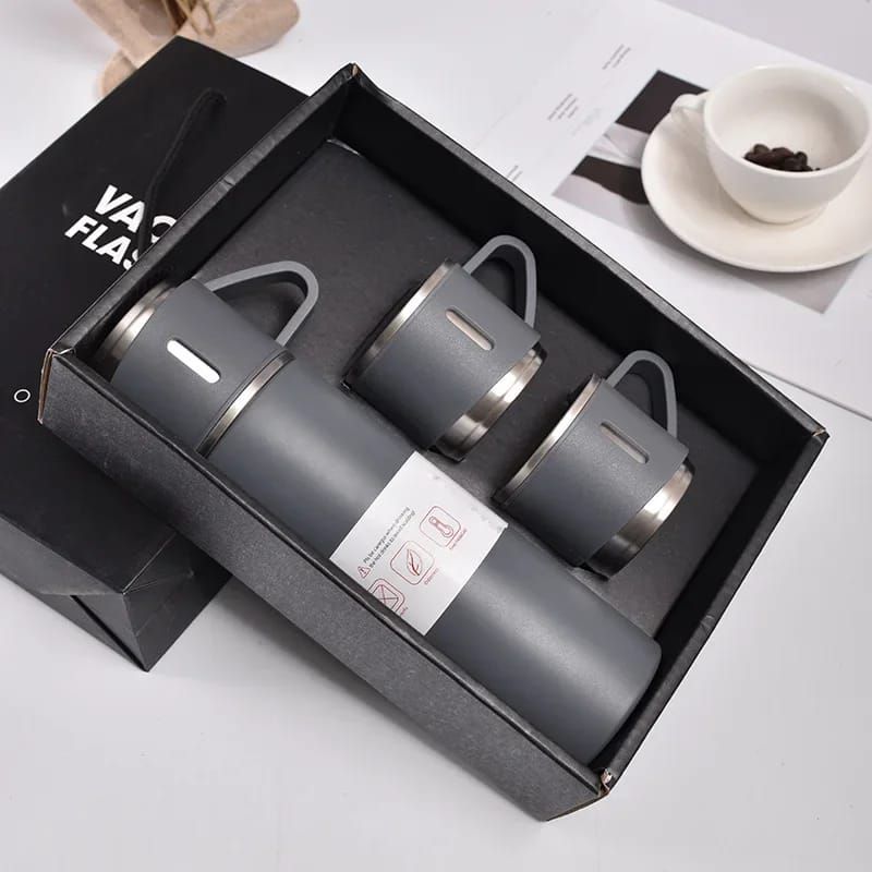 TheMarkhor 3Pcs/Set Double-layer 304 Stainless Steel Insulated Cup Set,Portable Water Bottle With Three Lids - Oshi.pk - Buy & Sell Online