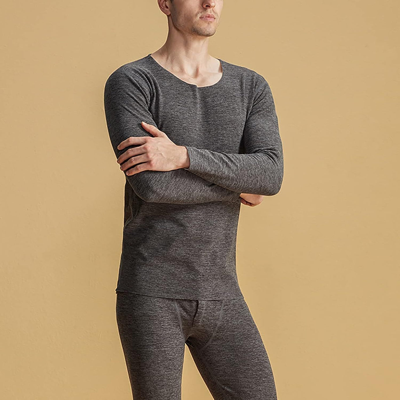 Thermal Underwear for Men/Women, Winter Autumn Clothes and Long Pants, Women's Thermal Suits, Round Neck Bottoming Underwear (Free Size) - Oshi.pk - Buy & Sell Online