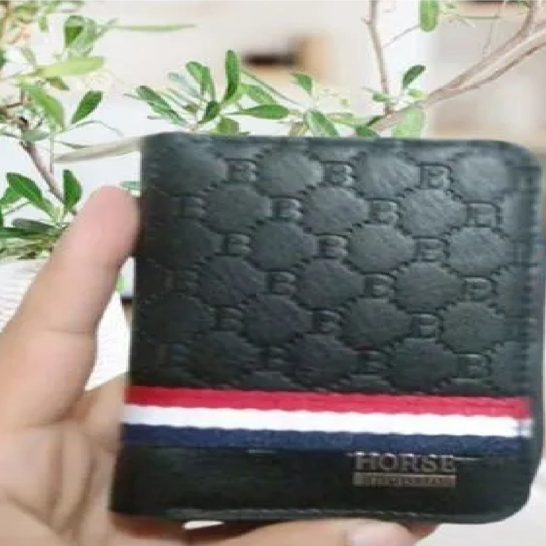 Thin Full Zipper Card Holder Imperial Horse Leather Wallet For Men BK's - Oshi.pk - Buy & Sell Online