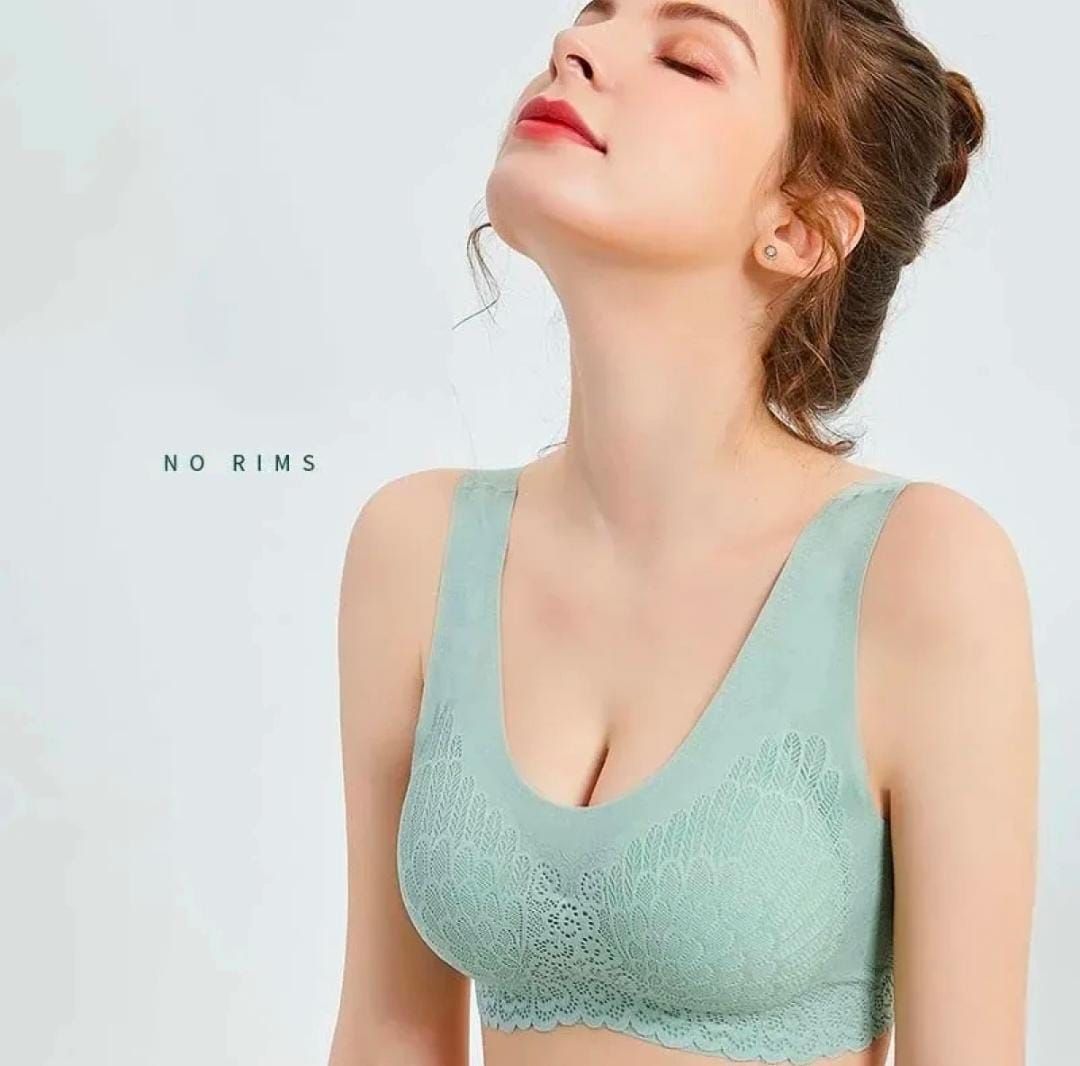 Thin Pluss Size Ice Silk Comfort Bra Seamless Bra For Women - Oshi.pk - Buy & Sell Online