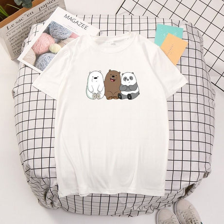 Three Sitting Bears Half Sleeves T-shirts for Men's/Women's - Oshi.pk - Buy & Sell Online