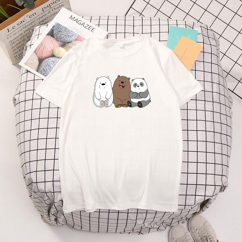 Three Sitting Bears Half Sleeves T-shirts for Men's/Women's - Oshi.pk - Buy & Sell Online