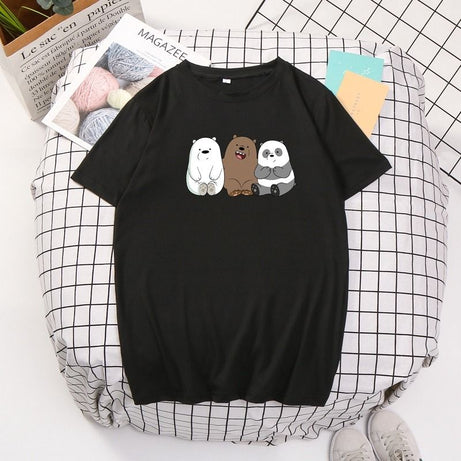 Three Sitting Bears Half Sleeves T-shirts for Men's/Women's - Oshi.pk - Buy & Sell Online