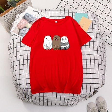 Three Sitting Bears Half Sleeves T-shirts for Men's/Women's - Oshi.pk - Buy & Sell Online
