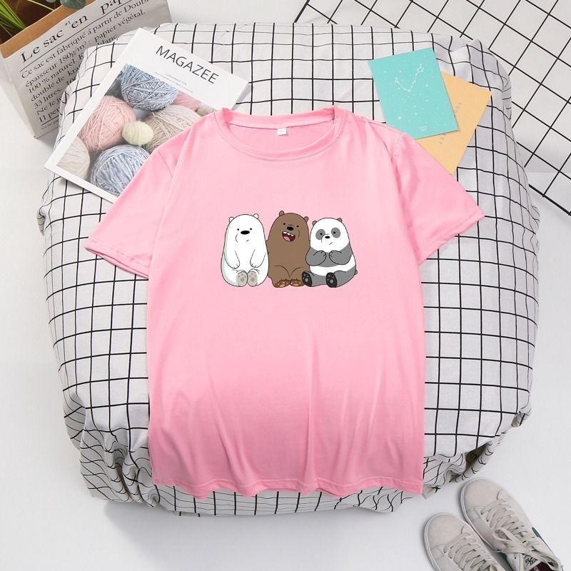 Three Sitting Bears Half Sleeves T-shirts for Men's/Women's - Oshi.pk - Buy & Sell Online