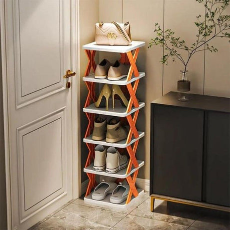 Tiered Shoe Racks Home Multi-Layer Shoes Storage Organizer Space-Saving Shoes Shelf Door Shoe Cabinets Bathroom Racks Organizer - Oshi.pk - Buy & Sell Online
