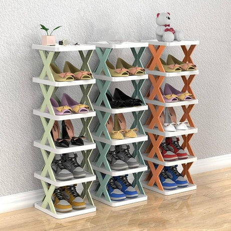 Tiered Shoe Racks Home Multi-Layer Shoes Storage Organizer Space-Saving Shoes Shelf Door Shoe Cabinets Bathroom Racks Organizer - Oshi.pk - Buy & Sell Online