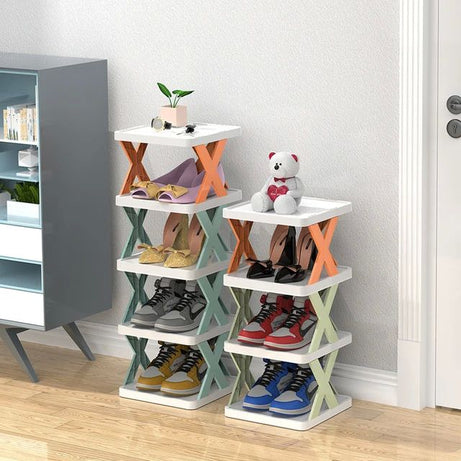 Tiered Shoe Racks Home Multi-Layer Shoes Storage Organizer Space-Saving Shoes Shelf Door Shoe Cabinets Bathroom Racks Organizer - Oshi.pk - Buy & Sell Online