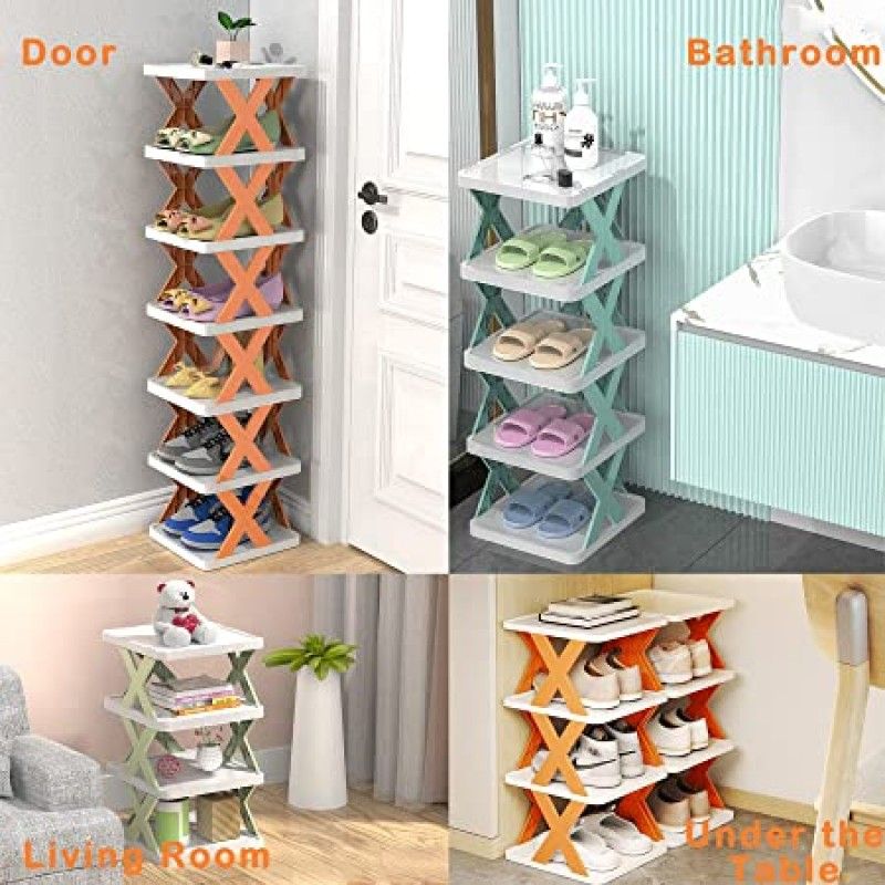 Tiered Shoe Racks Home Multi-Layer Shoes Storage Organizer Space-Saving Shoes Shelf Door Shoe Cabinets Bathroom Racks Organizer - Oshi.pk - Buy & Sell Online