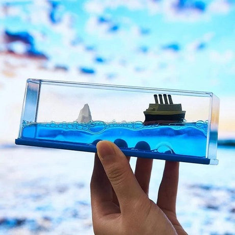 Titanic Cruise Ship Liquid Wave Iceberg Decoration for Home Car Decoration - Oshi.pk - Buy & Sell Online