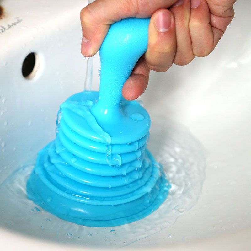 Toilet/Bathroom/Kitchen Drain Sink Unblocker Dredging Pipe-Cleaner Rubber Suction Plunger Household Bathroom Accessories (Multicolor) - Oshi.pk - Buy & Sell Online