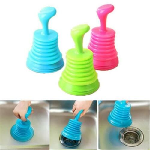 Toilet/Bathroom/Kitchen Drain Sink Unblocker Dredging Pipe-Cleaner Rubber Suction Plunger Household Bathroom Accessories (Multicolor) - Oshi.pk - Buy & Sell Online