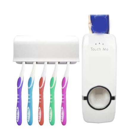 Tooth Paste Dispenser And Tooth Brush Holder - Oshi.pk - Buy & Sell Online