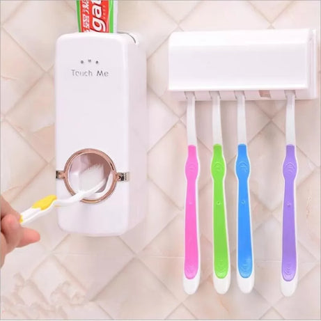 Tooth Paste Dispenser And Tooth Brush Holder - Oshi.pk - Buy & Sell Online