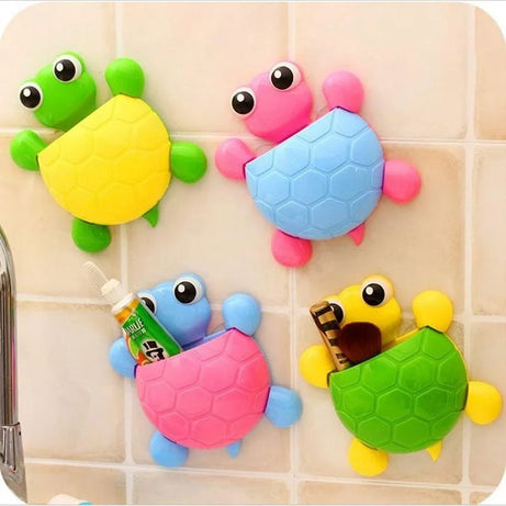 Toothbrushes Holders Turtle Shape Toiletries Toothpaste Holder Bathroom Sets Suction Hooks