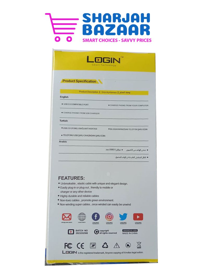 Top Quality iPhone Data Cable LT-D9 - Oshi.pk - Buy & Sell Online