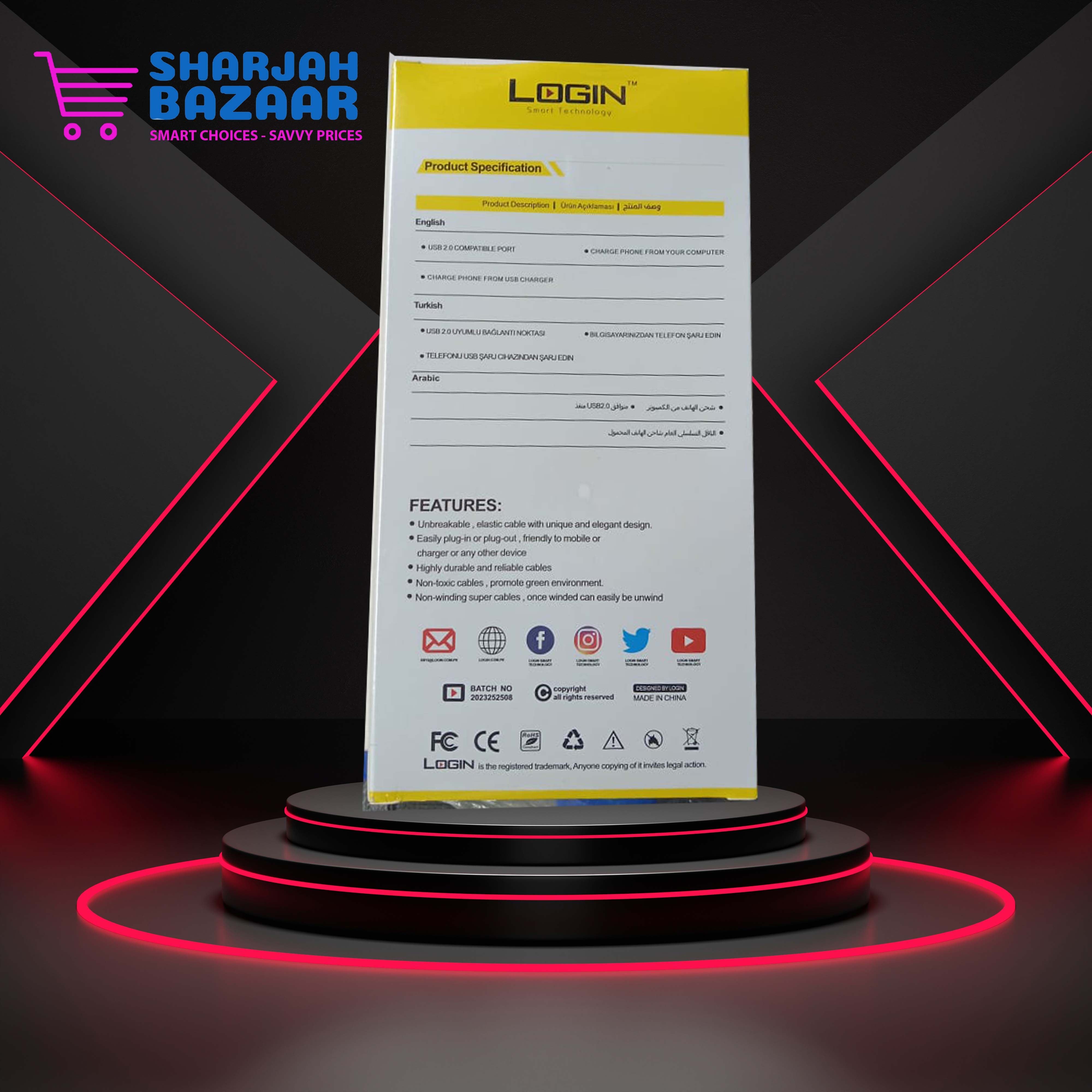 Top Quality iPhone Data Cable LT-D9 - Oshi.pk - Buy & Sell Online