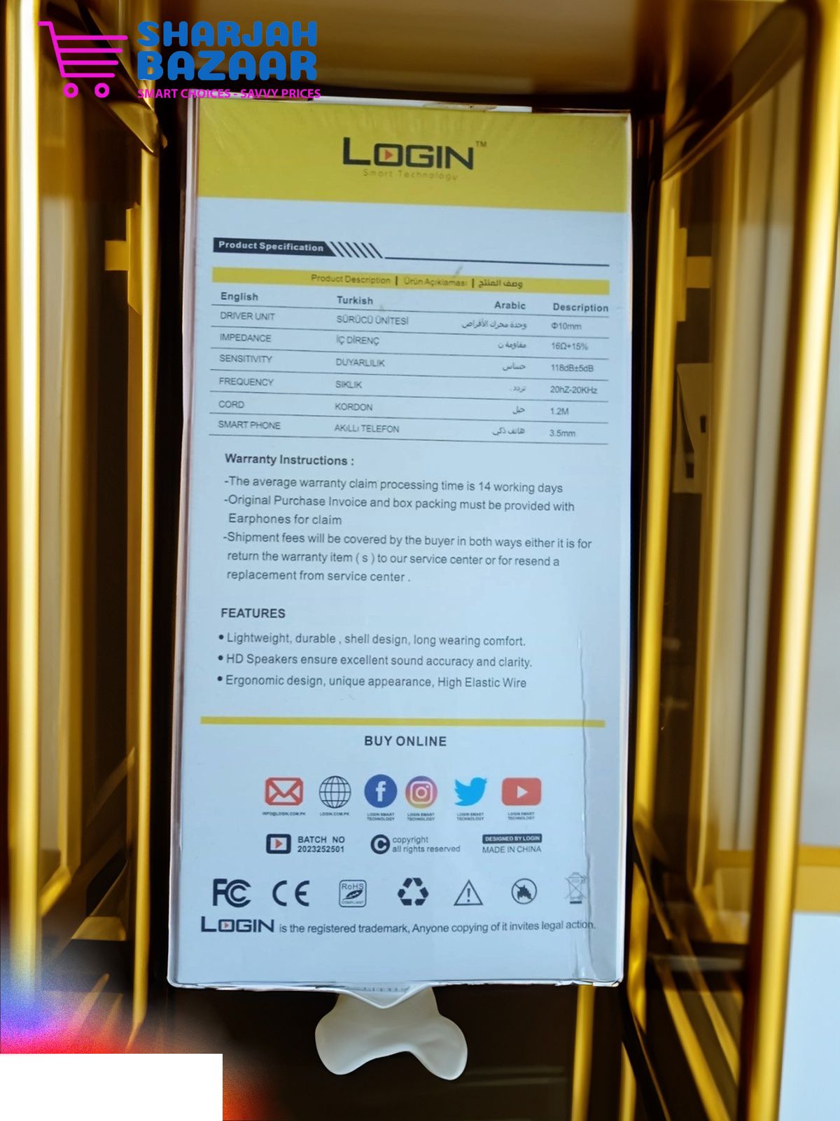 Top quality Login Earphone LT-H2 - Oshi.pk - Buy & Sell Online