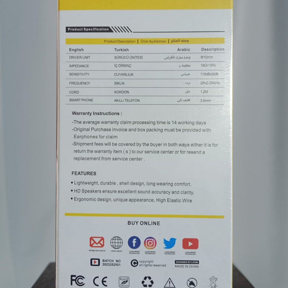 Top Quality Login Earphone LT-H5 - Oshi.pk - Buy & Sell Online