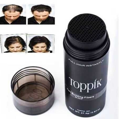 Toppik Caboki Hair Building Fibers Makes Thin Hairs Thick Everyday (27.5gm - Black) - Oshi.pk - Buy & Sell Online