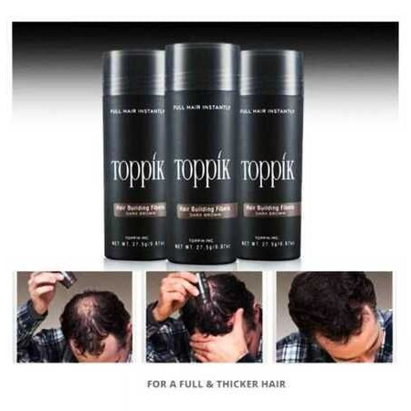 Toppik Caboki Hair Building Fibers Makes Thin Hairs Thick Everyday (27.5gm - Black)