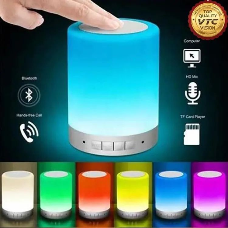 Touch Lamp Portable bluetooth speaker mini for Android and iOS Smart Phone, laptops & speaker for pc (White) - Oshi.pk - Buy & Sell Online