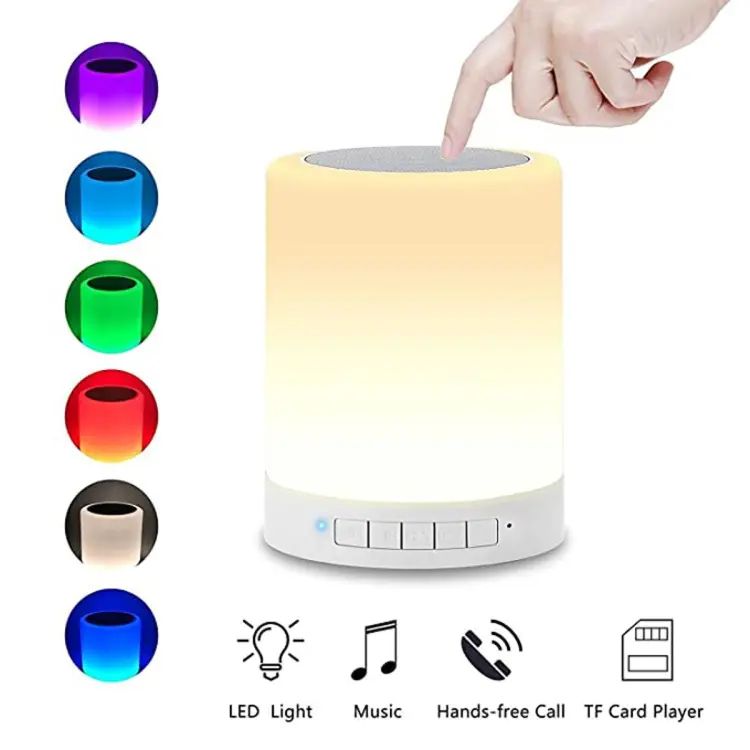 Touch Lamp Portable bluetooth speaker mini for Android and iOS Smart Phone, laptops & speaker for pc (White) - Oshi.pk - Buy & Sell Online