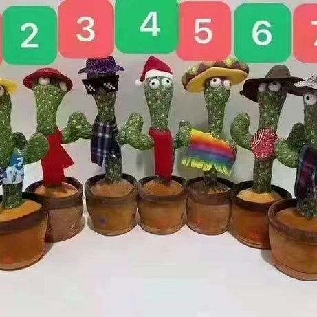 Toys Talking Cactus Baby Toys for Kids Dancing Cactus Toys Can Sing Wriggle & Singing Recording Repeat Education Toys for Children Playing Home Decor - Oshi.pk - Buy & Sell Online