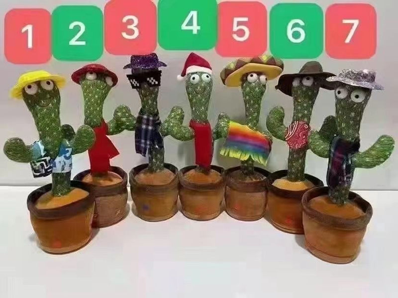 Toys Talking Cactus Baby Toys for Kids Dancing Cactus Toys Can Sing Wriggle & Singing Recording Repeat Education Toys for Children Playing Home Decor - Oshi.pk - Buy & Sell Online