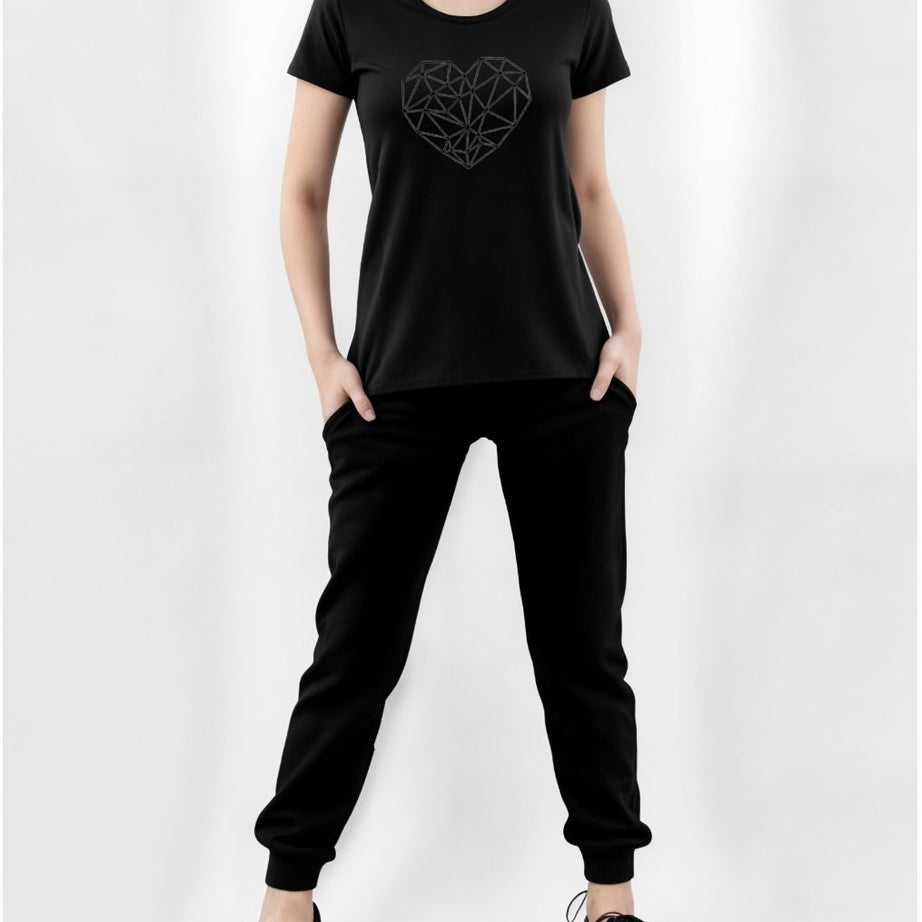 Tracksuit for Girls & Women printed half Sleeve T-Shirt & Trouser for Summer Collection Elegant Trendy Wear - Oshi.pk - Buy & Sell Online