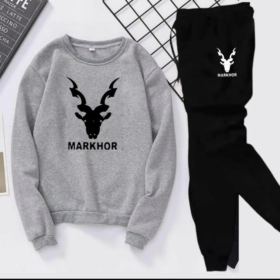 Tracksuit MARHOR Thick & Fleece Fabric Full Sleeves Sweatshirt with trouser for Winter sweatshirt Fashion Wear tracksuit for men / boys - Oshi.pk - Buy & Sell Online