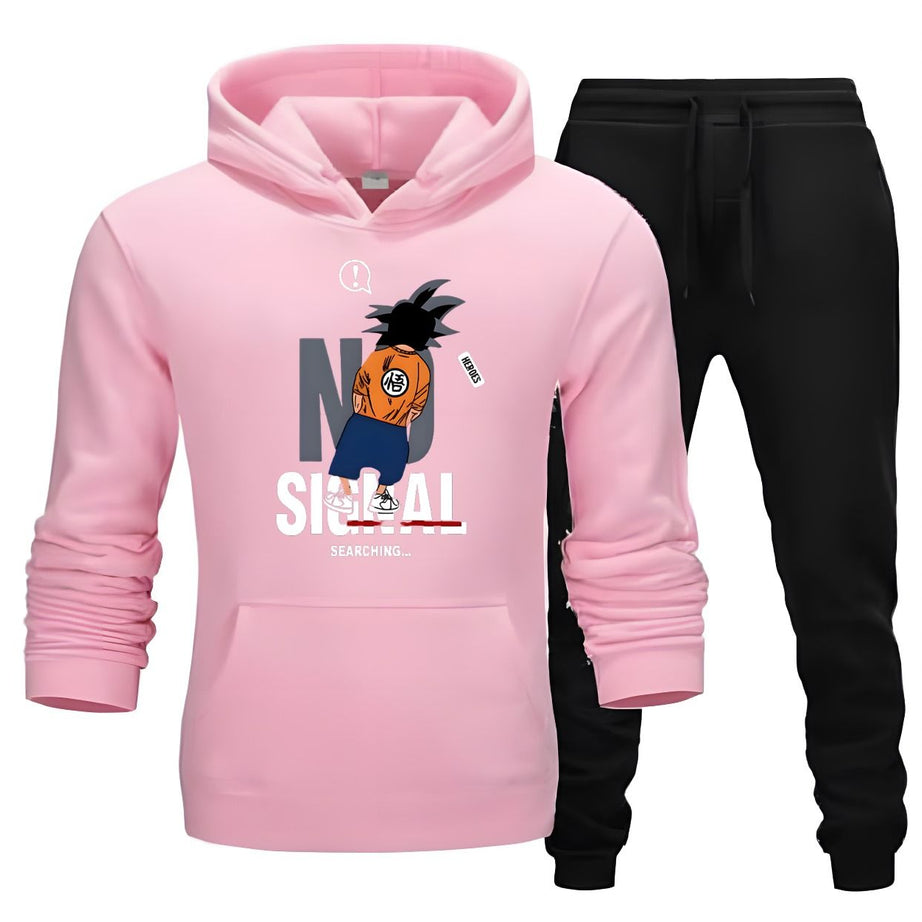 Tracksuit Pink Huddie & Black Trouser Trendy And Amazing Single ones Printed Fleece Pocket Drawstring Winter Wear Smart Fit Hoody - Oshi.pk - Buy & Sell Online