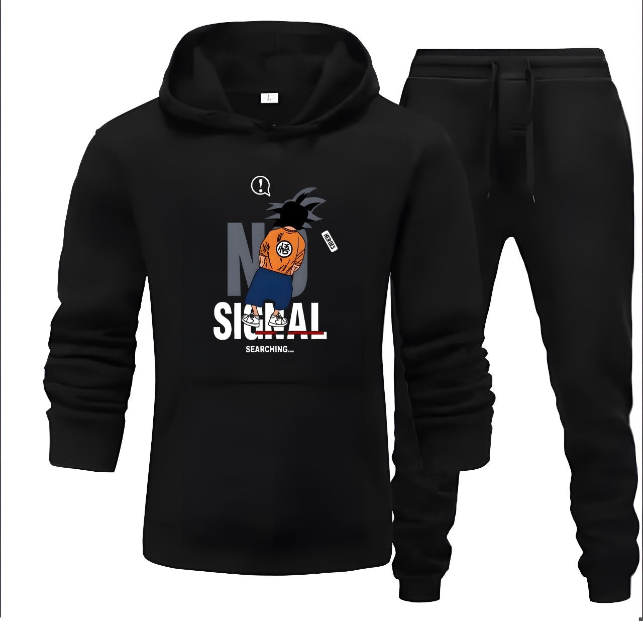 Tracksuit Black Huddie & Black Trouser Trendy And Amazing Single ones Printed Fleece Pocket Drawstring Winter Wear Smart Fit Hoody - Oshi.pk - Buy & Sell Online