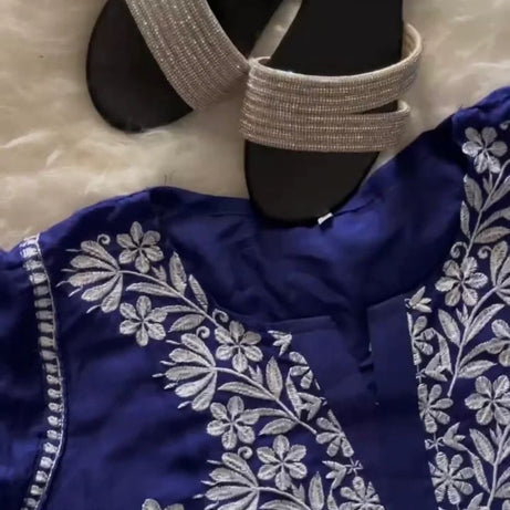 Traditional Indian ChikanKaari long kurti - Oshi.pk - Buy & Sell Online