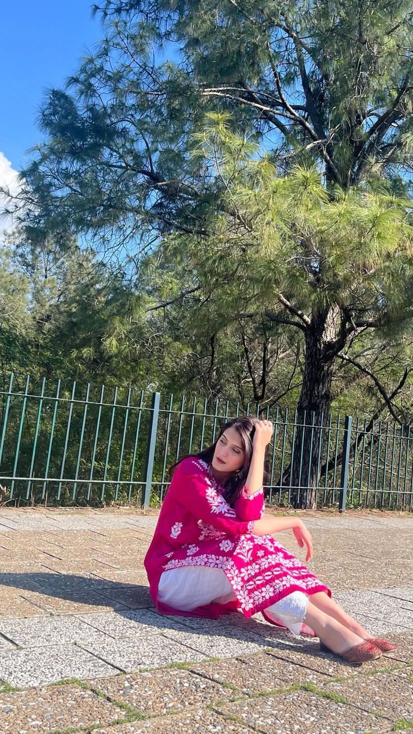 Traditional Indian ChikanKaari long kurti - Oshi.pk - Buy & Sell Online