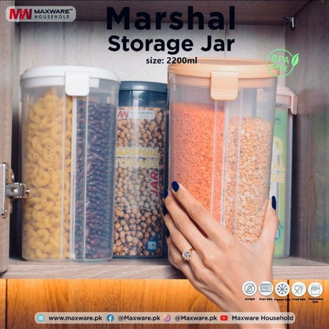 Transparent Plastic Lock Food Storage Dispenser Airtight Container Jar 3in1 Section Capicity 2200ml size - Oshi.pk - Buy & Sell Online