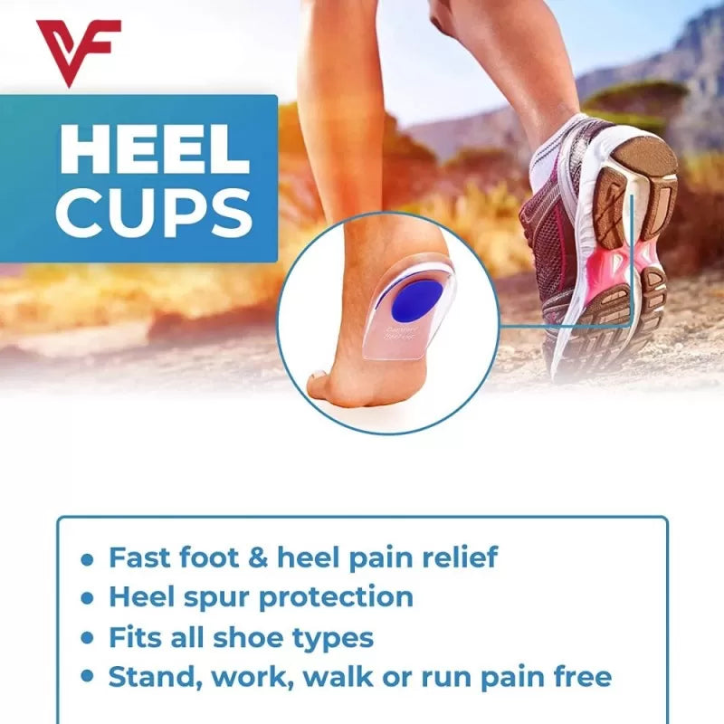 Transparent Silicone Gel Heel pads for Men and Women for pain Relief 1 Pair Arch Support Shoes Heel Silicone Gel Insole Pad Shoe Inserts Foot Care - Oshi.pk - Buy & Sell Online