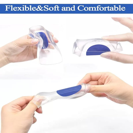 Transparent Silicone Gel Heel pads for Men and Women for pain Relief 1 Pair Arch Support Shoes Heel Silicone Gel Insole Pad Shoe Inserts Foot Care - Oshi.pk - Buy & Sell Online