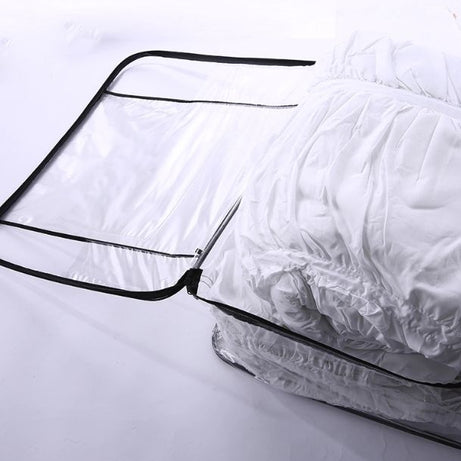 New Transparent Waterproof PVC Plastic Pillow Blanket Quilt Bag Comforter Bedding Products Storage Carry Packing Zipper Tote Bags - Oshi.pk - Buy & Sell Online