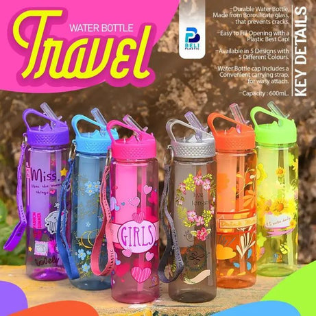 Travel Water Bottle With Ice Cube Tube | Sports Water Bottle 600ml - Oshi.pk - Buy & Sell Online