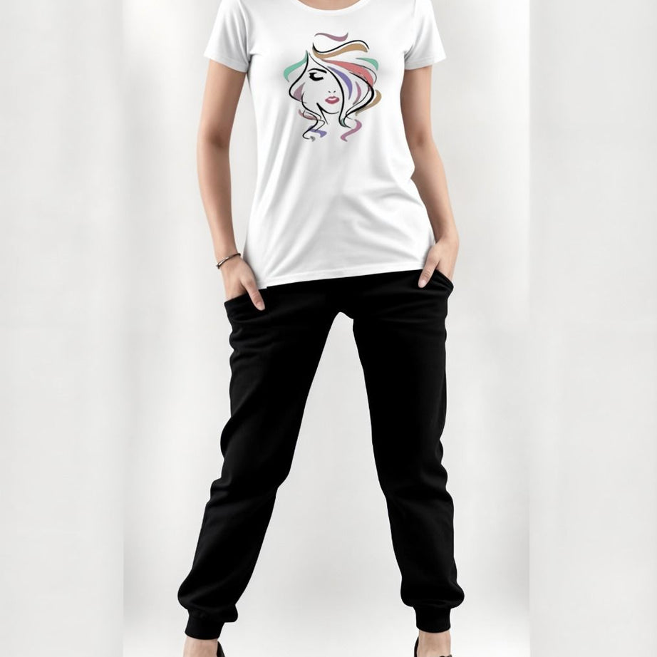 Trendy Printed Tracksuit For Girls & Womens - Soft & Comfortable Fabric T Shirt & Trouser Printed Tracksuit - Stay Stylish And Comfy With Pri - Oshi.pk - Buy & Sell Online