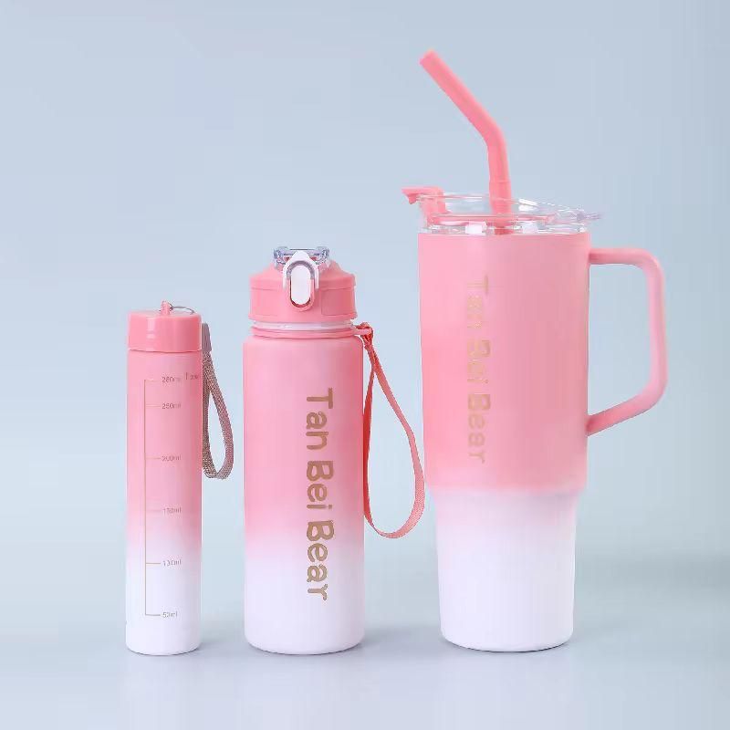 Tumbler 3pcs bottle set with straw - Oshi.pk - Buy & Sell Online