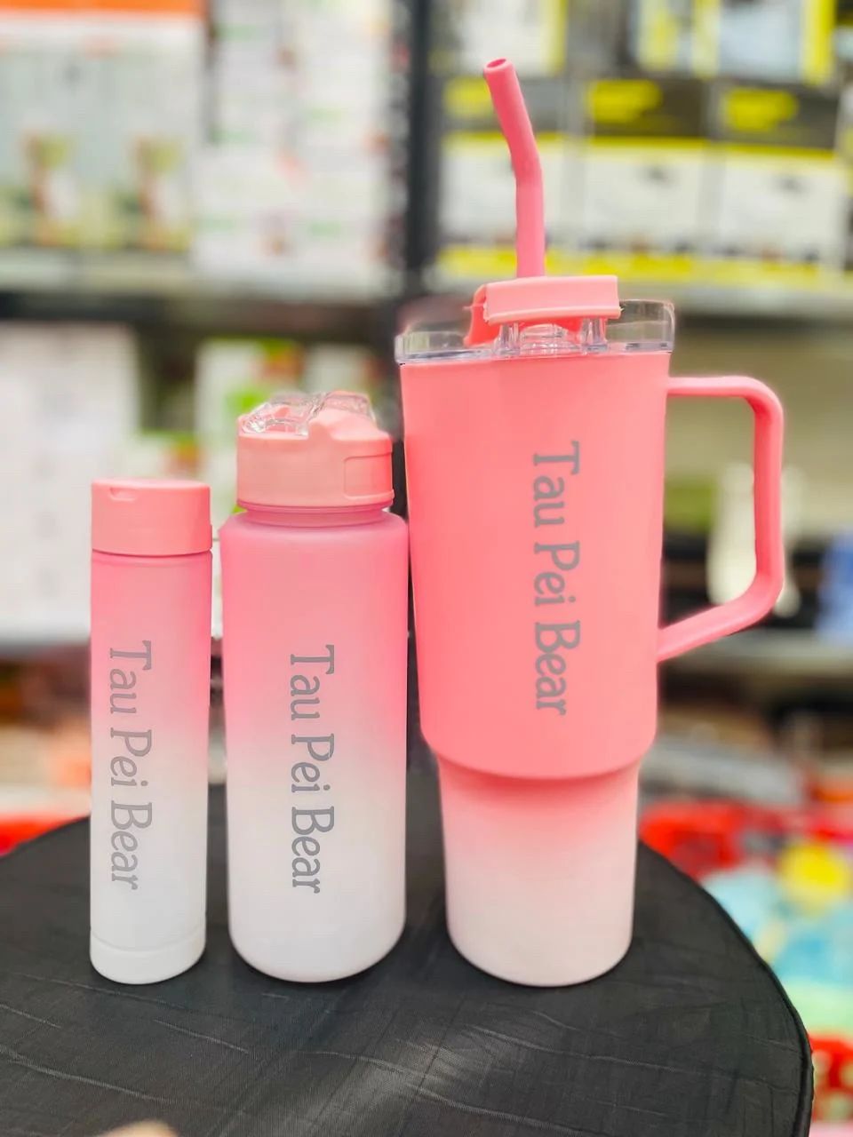 Tumbler 3pcs bottle set with straw - Oshi.pk - Buy & Sell Online