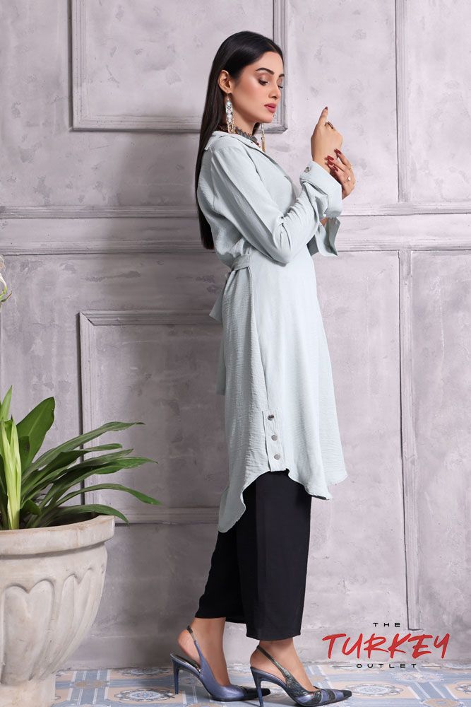 Turkey Outlet-White-Washingwear Premium Kurti - Oshi.pk - Buy & Sell Online