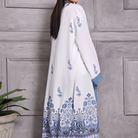 Turkey Outlet-Flower-White with besky Premium Ladies-Shrug (2PCS) - Oshi.pk - Buy & Sell Online