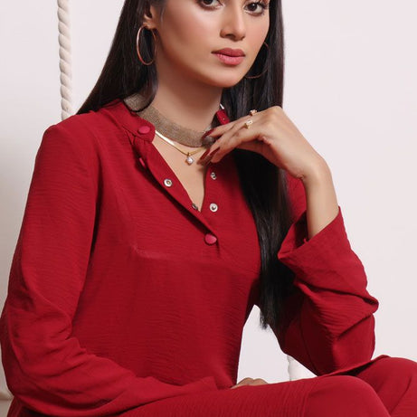 Turkey Outlet-Red-Washingwear Premium Kurti - Oshi.pk - Buy & Sell Online