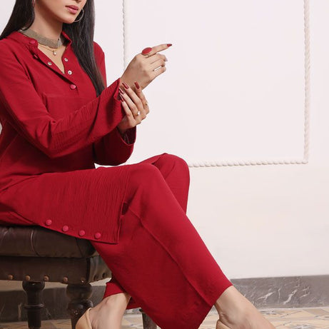 Turkey Outlet-Red-Washingwear Premium Kurti - Oshi.pk - Buy & Sell Online
