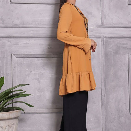 Turkey Outlet-Yellow-Washingwear Premium Kurti - Oshi.pk - Buy & Sell Online